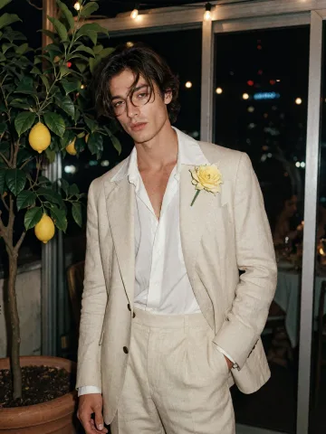 Portrait of Luca Romano, Shy Runway Supermodel