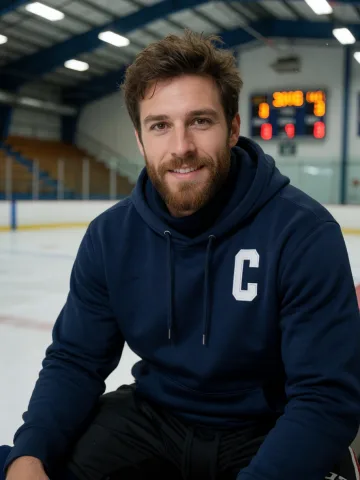 Portrait of Rhett Callahan, Pro Hockey Captain